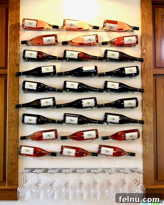 Pennyroyal Farm: Crafting California's Best from Dairy to Vine 11 Penny Royal Farm Wine Wall in tasting room