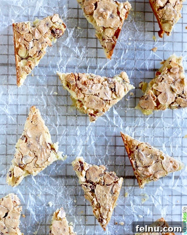 A beautifully arranged flat lay of Swedish Visiting Cake Bar triangles, emphasizing their delicate design and inviting texture.