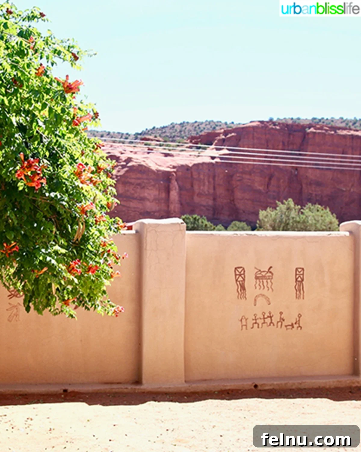 10 Albuquerque Gems You Must Explore 9 Traditional adobe pueblo architecture in Albuquerque, New Mexico, against a clear sky