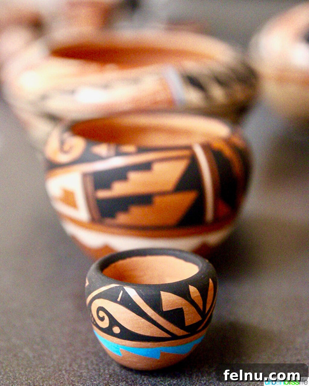 10 Albuquerque Gems You Must Explore 10 Hand-crafted pottery displayed at a Pueblo cultural center in Albuquerque, NM