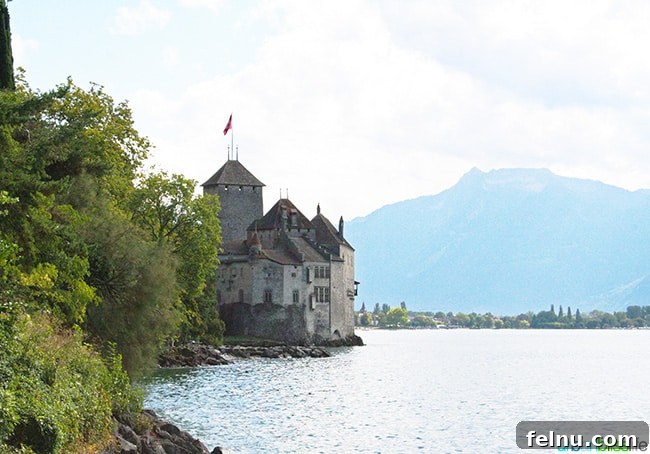 Chillon: Jewel of the Swiss Alps 12 Chateau de Chillon view with lake