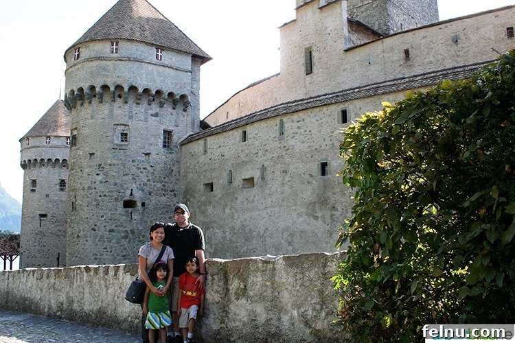 Chillon: Jewel of the Swiss Alps 7 Schotland family travel to Chateau de Chillon castle in Montreaux Switzerland
