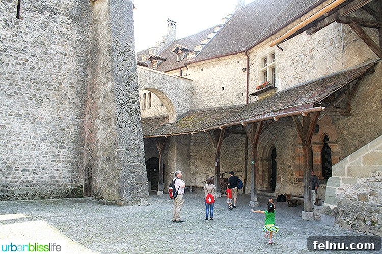 Chillon: Jewel of the Swiss Alps 8 courtyard of Chateau de Chillon