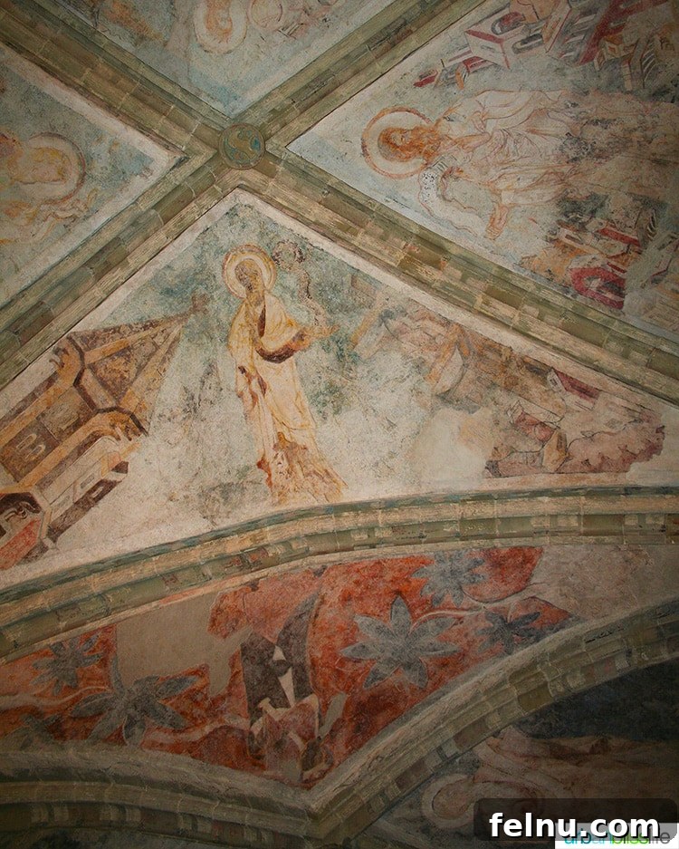 Chillon: Jewel of the Swiss Alps 10 14th century paintings in Chillon castle chapel