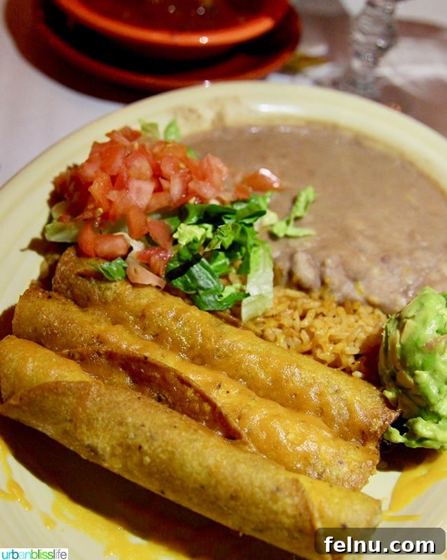 Albuquerque's Best Bites A Local's Food Guide 14 Crispy taquitos, a delicious appetizer at El Pinto in Albuquerque.