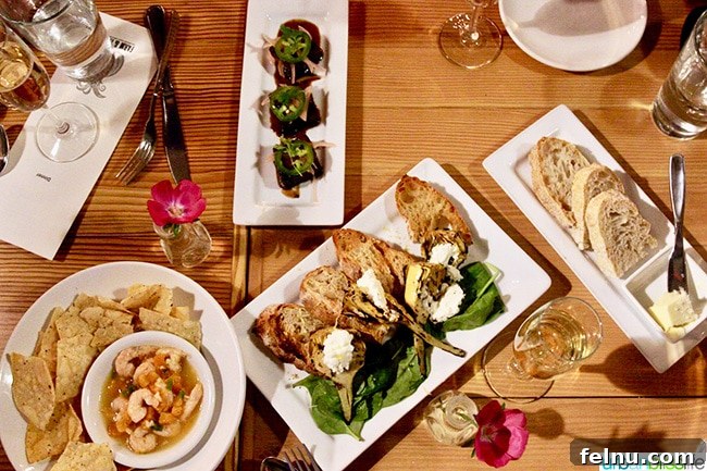 Albuquerque's Best Bites A Local's Food Guide 15 Exquisitely plated dinner at Farm and Table in Albuquerque, highlighting fresh, seasonal ingredients.