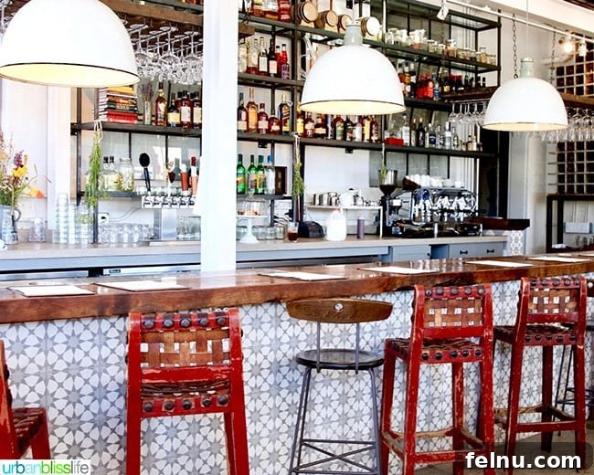 Albuquerque's Best Bites A Local's Food Guide 6 Elegant bar area at Campo Restaurant, part of Los Poblanos Historic Inn and Organic Farm.