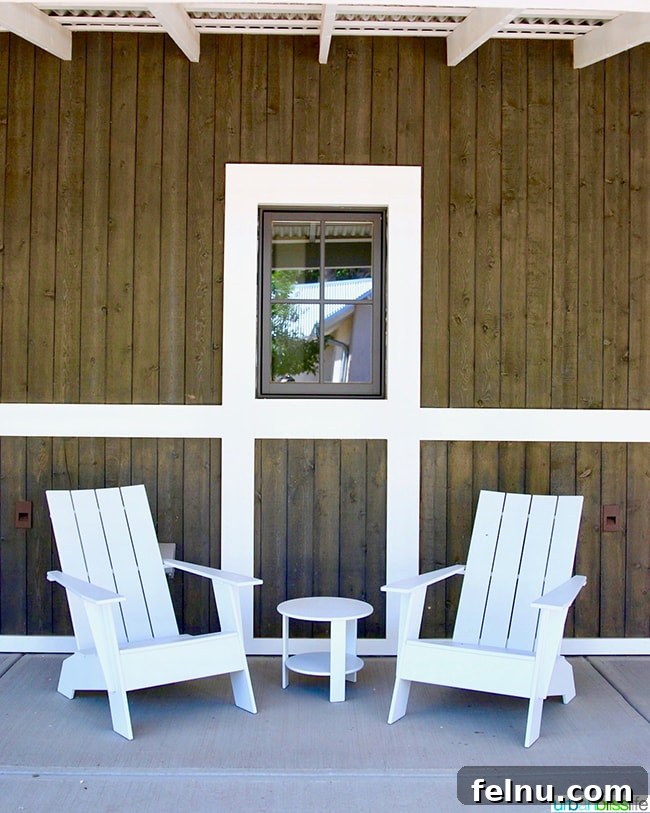 Experience Los Poblanos: Albuquerque's Historic Inn & Organic Farm 24 Adirondack chairs overlooking the fields at Los Poblanos Inn