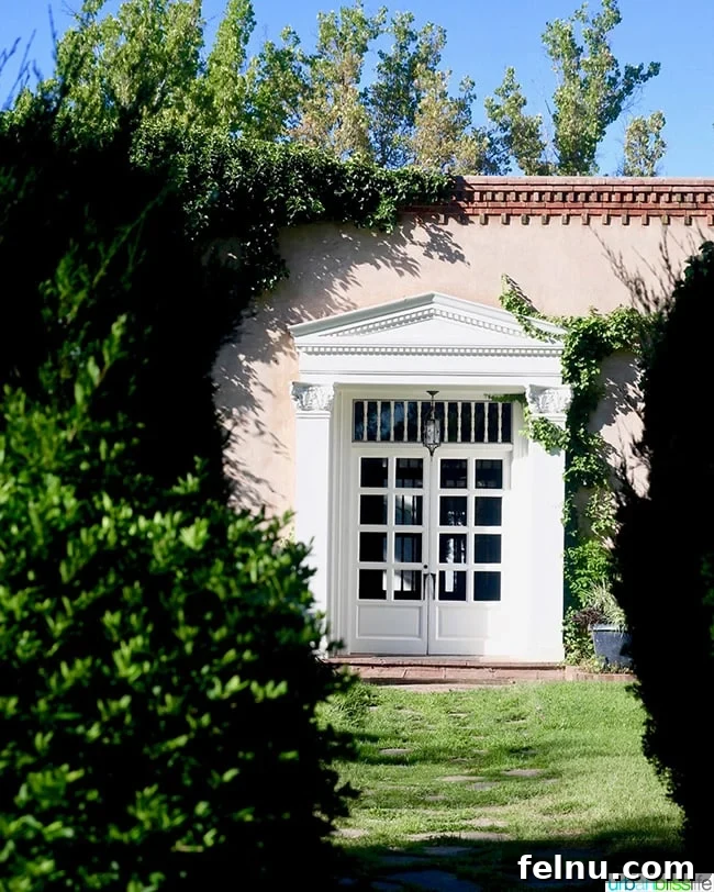 Albuquerque's Hidden Gem: Los Poblanos Historic Inn and Organic Farm 8 picturesque arched doorway at Los Poblanos Inn Albuquerque New Mexico
