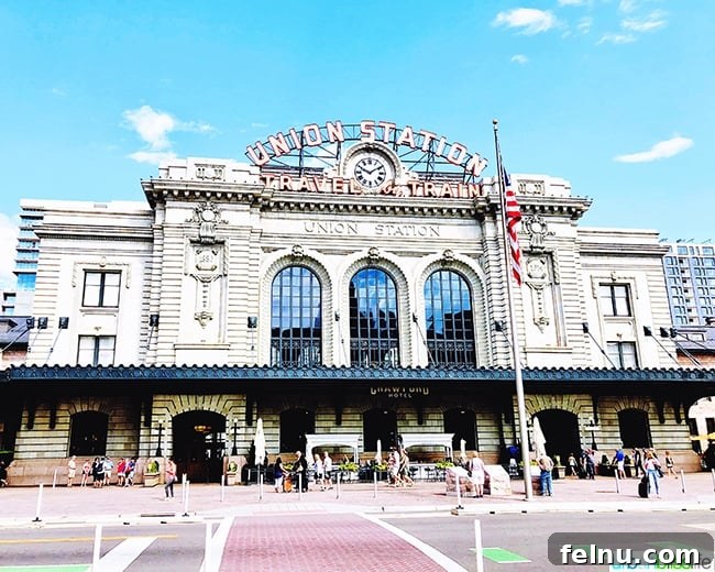 Colorado Peaks and Pavement 29 Denver Colorado Union Station exterior and landscape