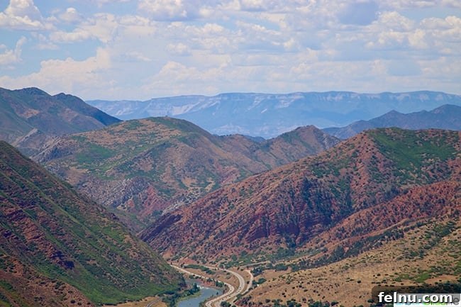 Colorado Peaks and Pavement 7 Majestic Colorado mountain valley view on a road trip