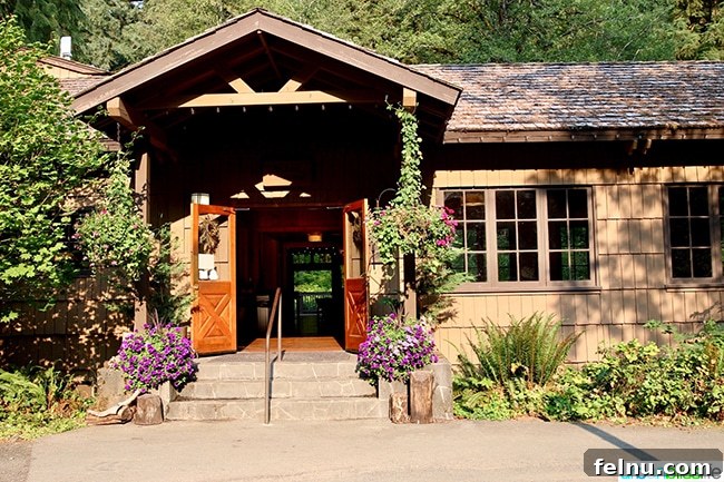 Silver Falls State Park Ten Falls Trail Journey 19 The welcoming dining hall at Silver Falls Lodge, offering comfortable lodging options