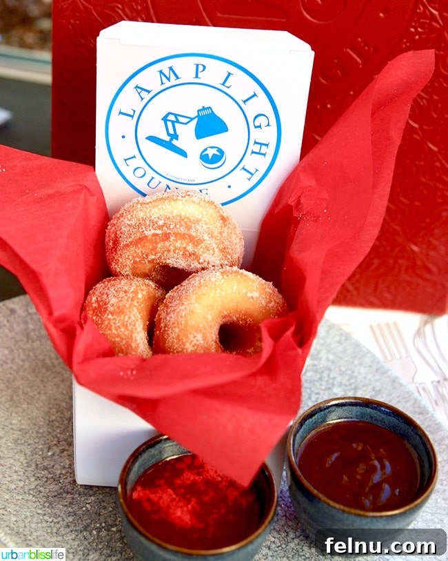 Savor the Flavors of Disneyland Pixar Pier 11 Pixar Pier Lamplight Lounge donuts