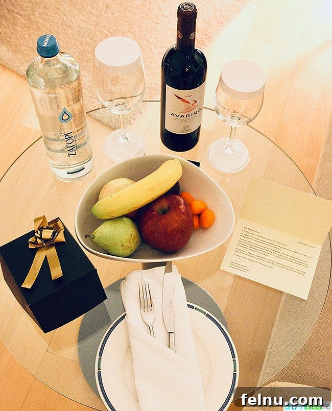 Hilton Athens: Your Guide to a Premium Stay in the Greek Capital 4 Hilton Athens welcome gifts of wine and fruit
