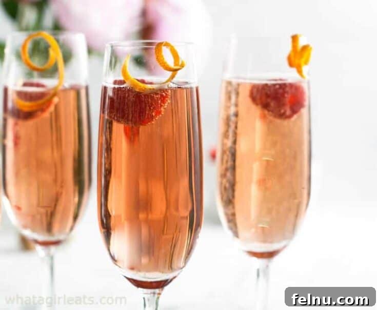 Festive New Year's Eve Cocktails 12 Classic Kir Royale Cocktail