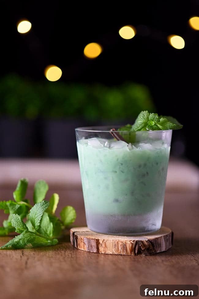 Festive New Year's Eve Cocktails 26 Thin Mint Cocktail