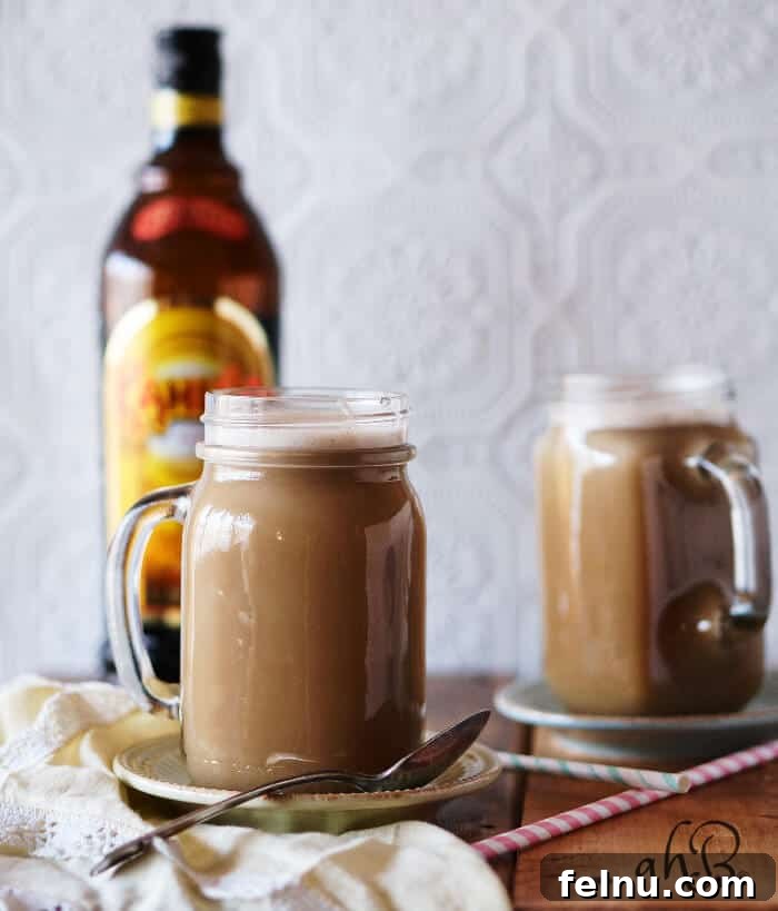 Festive New Year's Eve Cocktails 29 Hot Buttered Kahlua