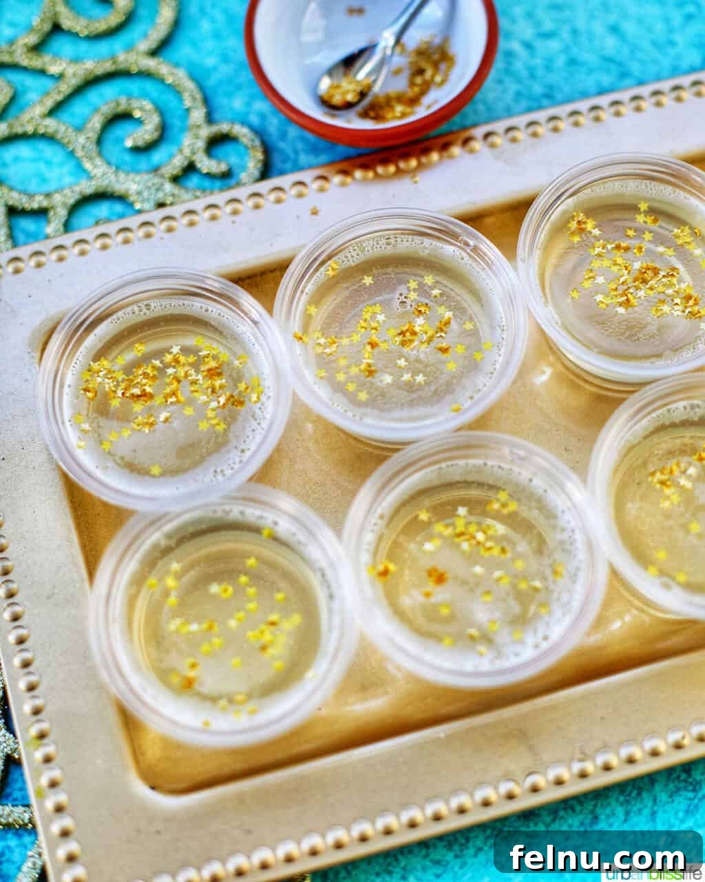 Festive New Year's Eve Cocktails 4 Champagne Jello Shots