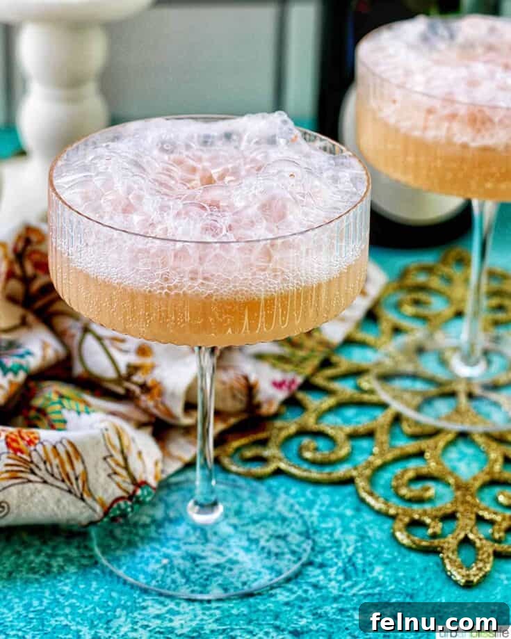 Festive New Year's Eve Cocktails 5 Champagne Floats