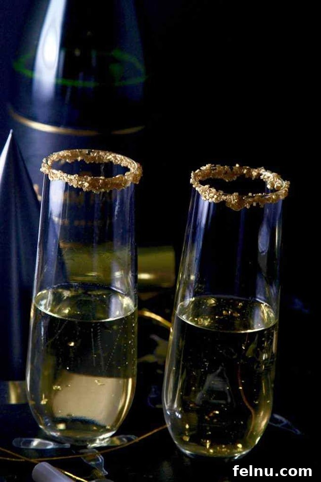 Festive New Year's Eve Cocktails 8 NYE Sparkling Champagne Cocktail
