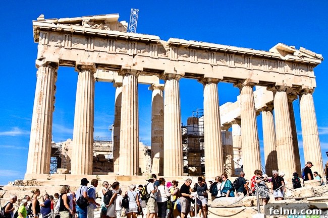 Acropolis Unveiled: Athens Historical Journey 13 Side view of the Parthenon