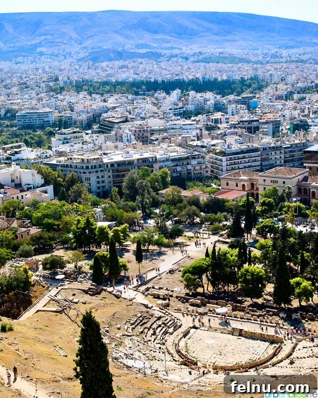 Acropolis Unveiled: Athens Historical Journey 3 View of the Theater of Dionysus at the Acropolis