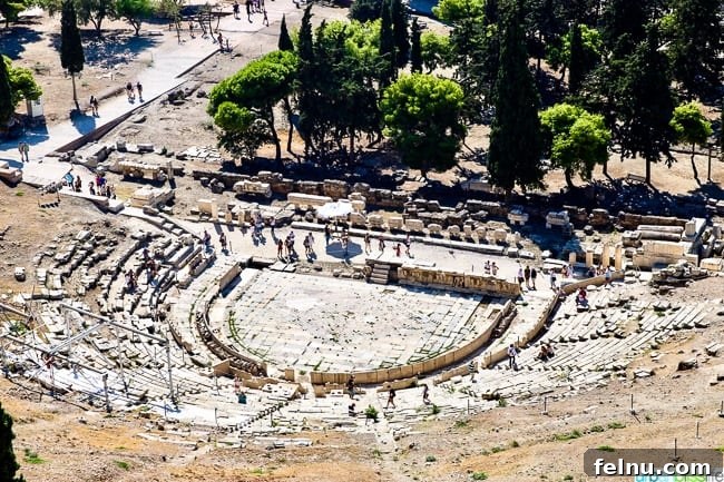 Acropolis Unveiled: Athens Historical Journey 5 Close-up view of the Theater of Dionysus
