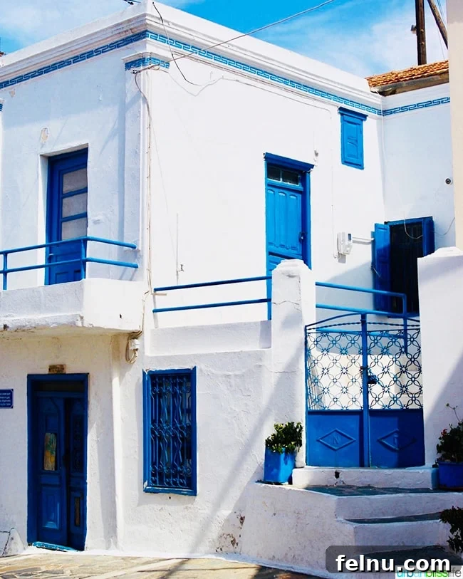 Karpathos Unveiled: Your Essential Island Escape Guide 3 Classic white and blue house on Karpathos island, Greece