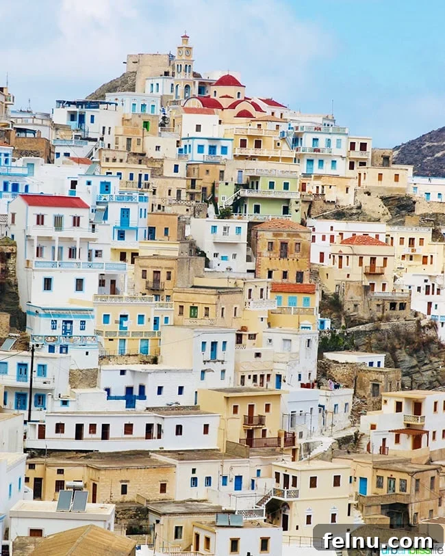 Greece Travel: Discover Olympos Village, Karpathos 2 Olympos village on Karpathos Island, Greece: A stunning hillside view