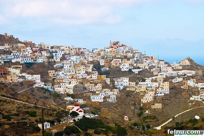 Greece Travel: Discover Olympos Village, Karpathos 3 Panoramic view of Olympos village and the surrounding landscape on Karpathos Island