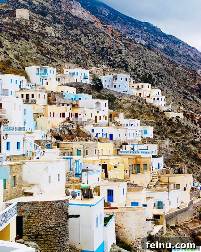 Greece Travel: Discover Olympos Village, Karpathos 8 Olympos village on Karpathos Island, perched on a hillside with traditional architecture