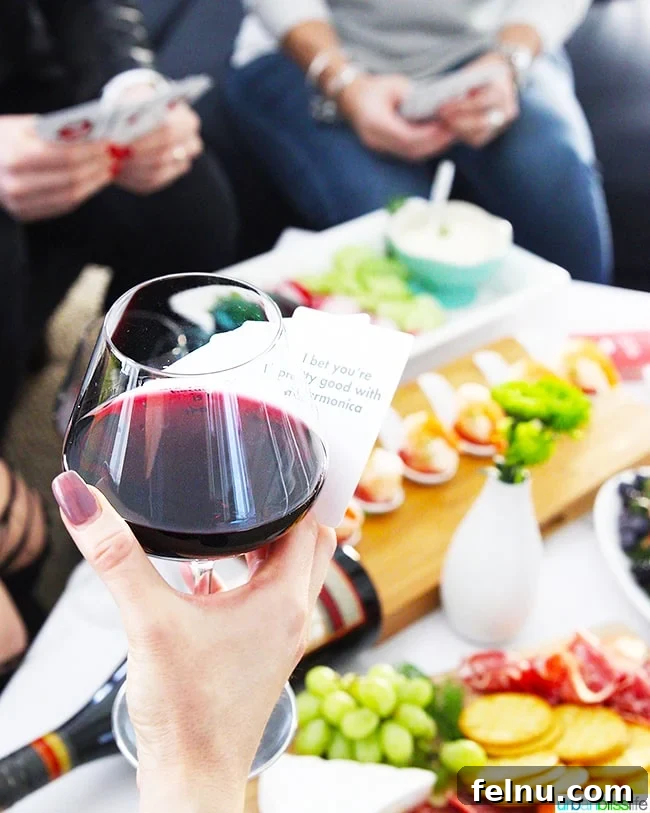 Unlock the Best Game Night Ever 3 Red wine and game night
