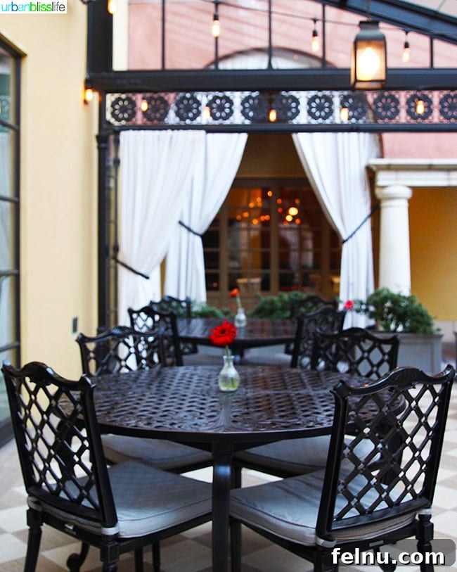 Hotel Valencia: Santana Row's Stylish Escape 5 tranquil patio within Hotel Valencia Santana Row San Jose