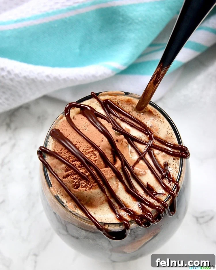 Dairy Free Ice Cream Recipe: Boozy Chocolate Peanut Butter Float