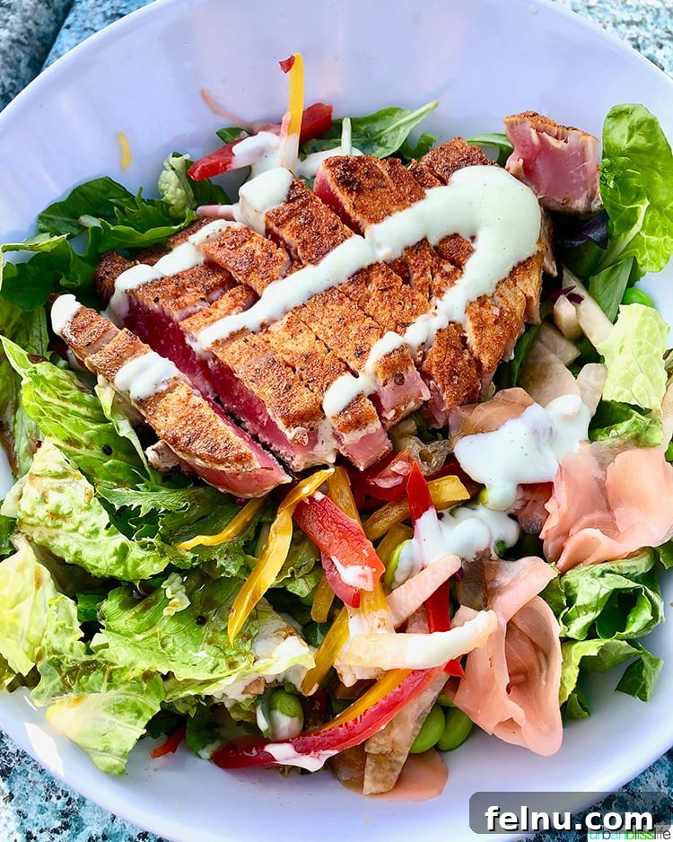 Surf, Sips, and City: San Jose to Livermore California Weekend 19 A fresh and vibrant Ahi Salad served at Zelda's on the Beach, perfect for a light coastal meal.