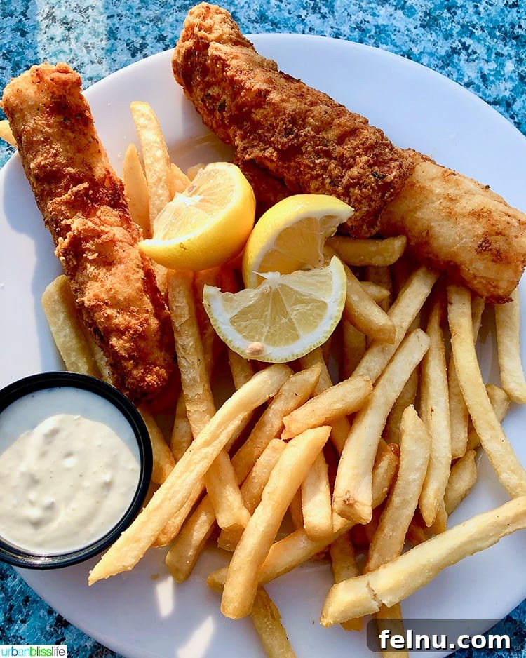 Surf, Sips, and City: San Jose to Livermore California Weekend 20 Crispy golden fish and chips, a classic seafood dish served at Zelda's on the Beach.