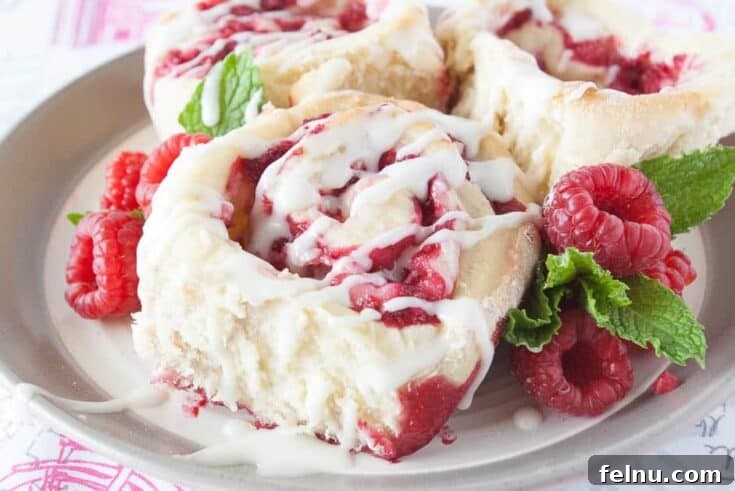 Raspberry Cheesecake Sweet Rolls