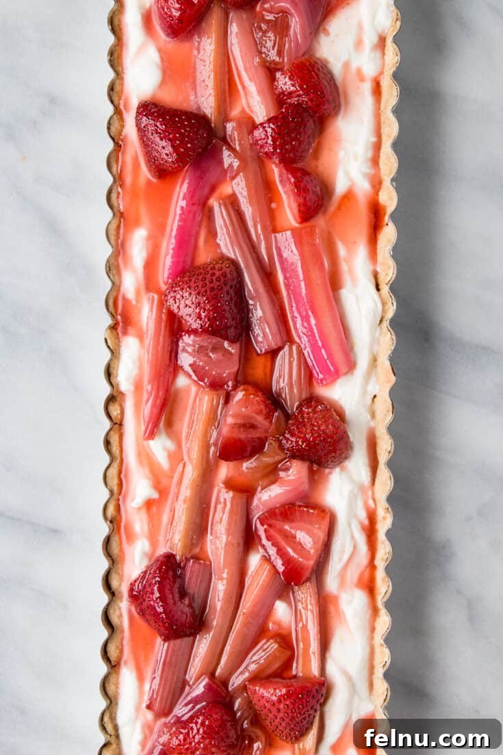 Rhubarb & Strawberry Tart