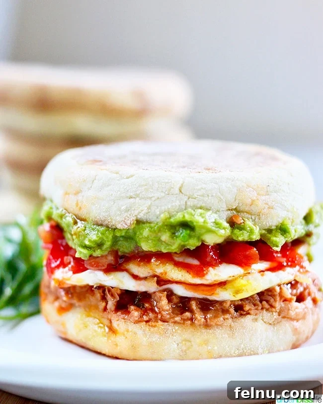 Huevos Rancheros Breakfast Sandwich