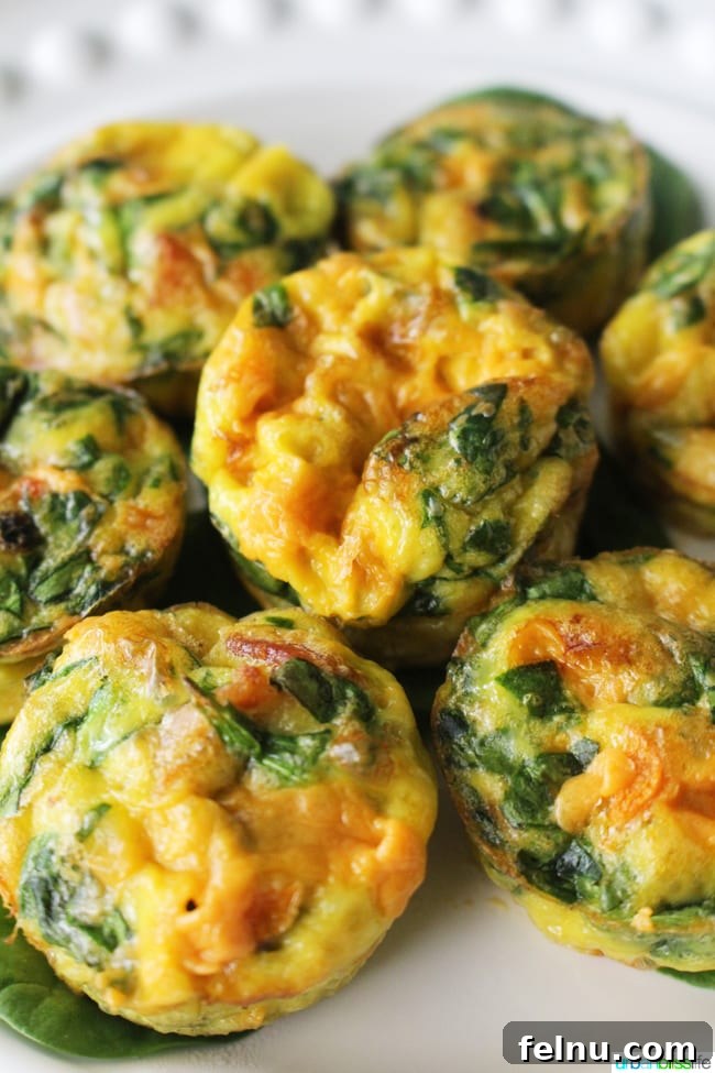 Cheesy Spinach Mini Frittatas Recipe