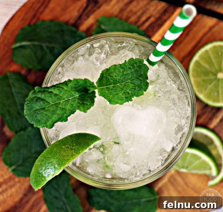 Non Alcoholic Mojito (mocktail)