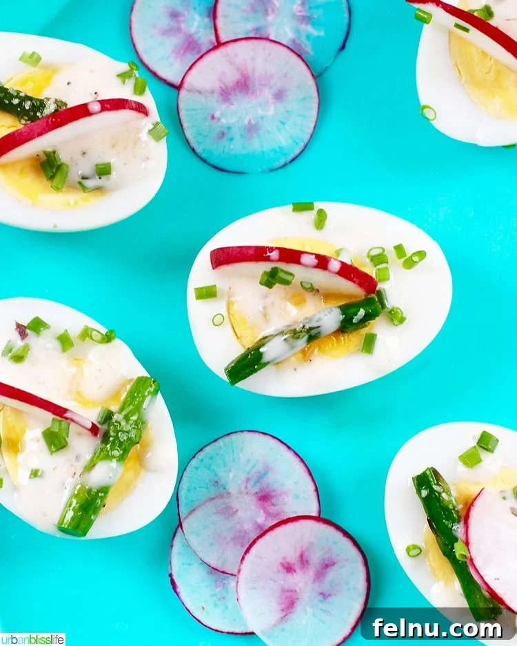 Effortless Easter Egg Starters 2 Easy Veggie Ranch Egg Appetizers