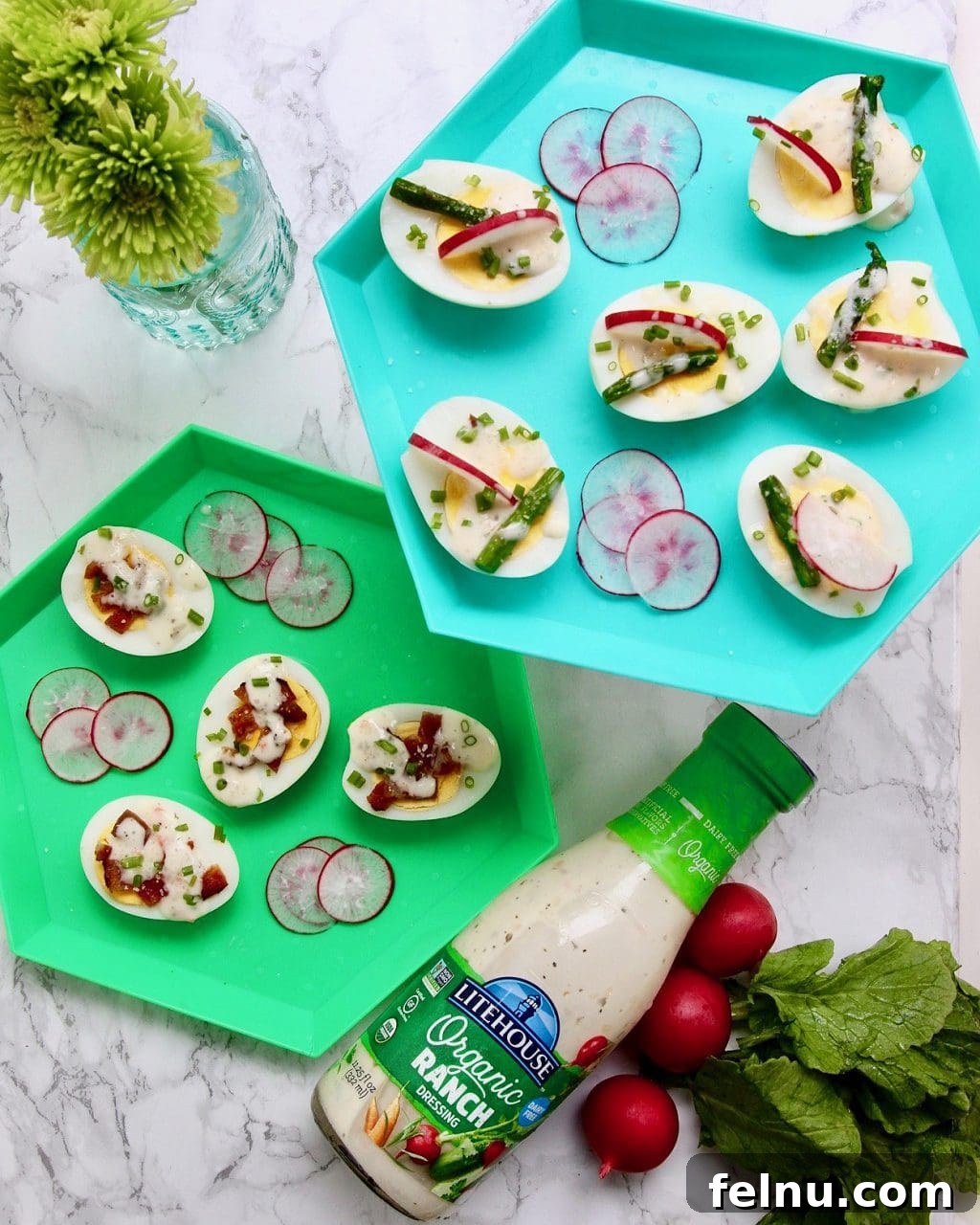 Effortless Easter Egg Starters 3 Easy Spring Egg Appetizers with Litehouse ranch dressing