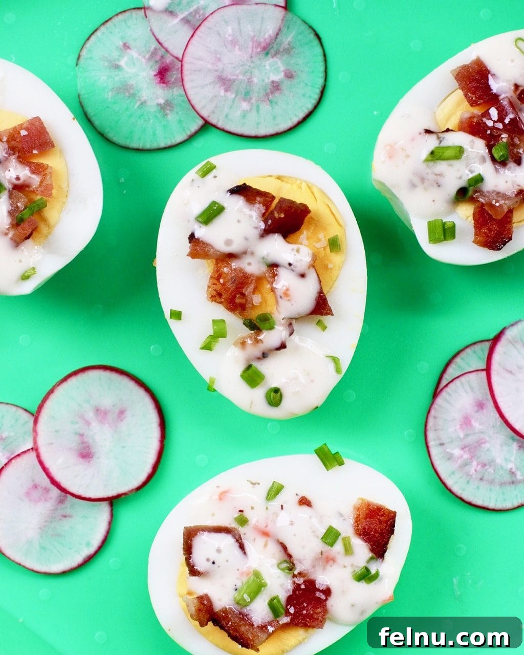 Colossal Chocolate Chunk Cookies 8 Easy Bacon Ranch Egg Appetizers, showcasing their vibrant colors and savory flavors.