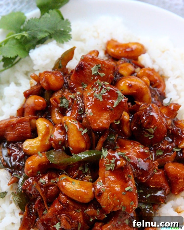 Instant Pot Creamy Cashew Chicken 3 Instant Pot Cashew Chicken close up