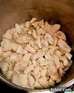 Instant Pot Creamy Cashew Chicken 8 chicken in instant pot