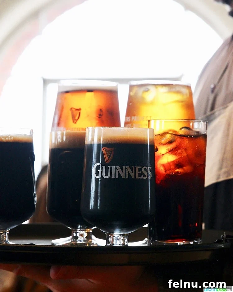 Insider's Guide: Mastering the Guinness Storehouse Experience 25 Tray of Guinness Beer