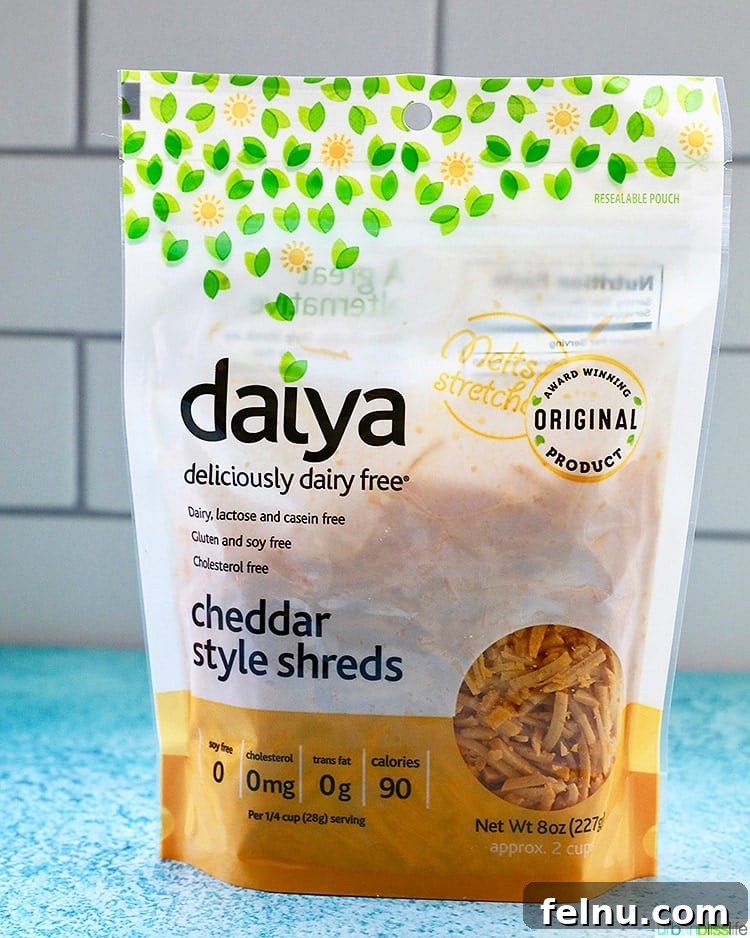 Dairy-Free Essentials: Top Products for Cooking and Baking 9 Bag of Daiya dairy-free cheddar style shreds