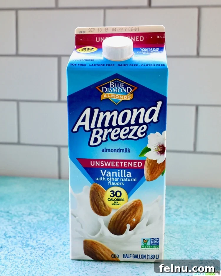 Dairy-Free Essentials: Top Products for Cooking and Baking 12 Carton of Almond Breeze dairy-free almond milk