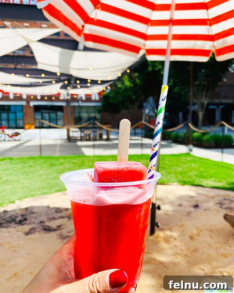 Atlanta's Hottest Dining Destinations 20 A refreshing colorful drink from King of Pops at Ponce City Market in Atlanta.